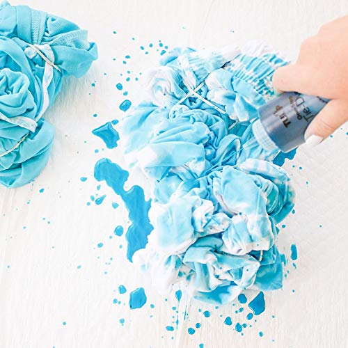 Tulip One-Step Tie-Dye Kit Mermaid, Party Activity, Permanent Fabric Dye, Vibrant Colors, Easy Clean-up, Makes 10 Bottles, Includes 5 Bonus Refill Packs, 8 Fun Techniques Included - color: Mermaid