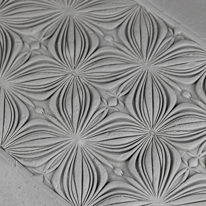 Twilight Petalwork Clay Texture Roller 4" for Polymer Clay - color: Twilight Petalwork Roller