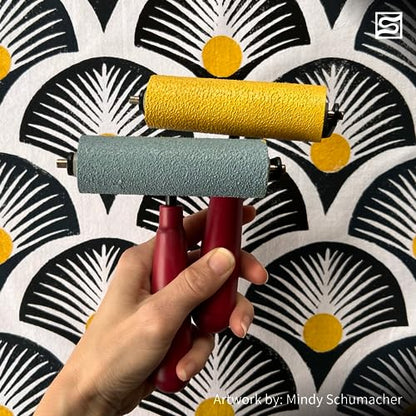 Speedball Soft Rubber Brayer, 2.5-Inch - Roller for Printmaking, Gel & Block Printing and Crafting - Made in USA - size: 2-1/2-Inch