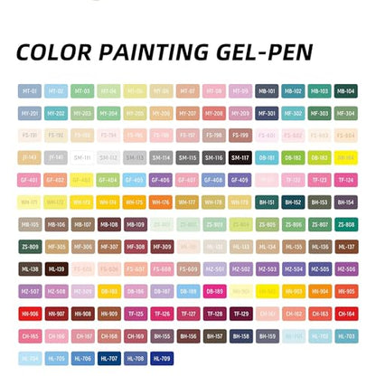 162 Colors 0.6mm Gel Pen Drawing Set Suitable for Adult Writing, Painting, Coloring, Card Making and Student Supplies