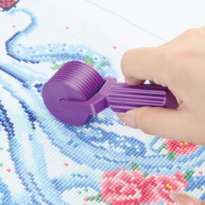 Diamond Painting Roller, Pressure Roller for Diamond Art Canvas, Flatten and Secure Diamonds Easily, DIY Diamond Painting Accessories - color: Purple