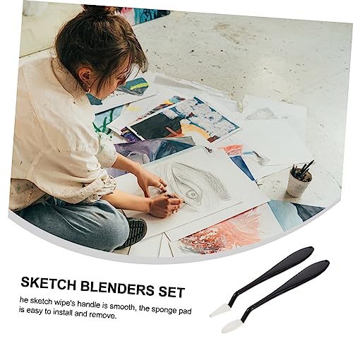 NUOBESTY 4Pcs Blending Stumps Set for Artists Kneaded Erasers for Sketching Drawing Tools for Art Students for Charcoal and Pencil Blending