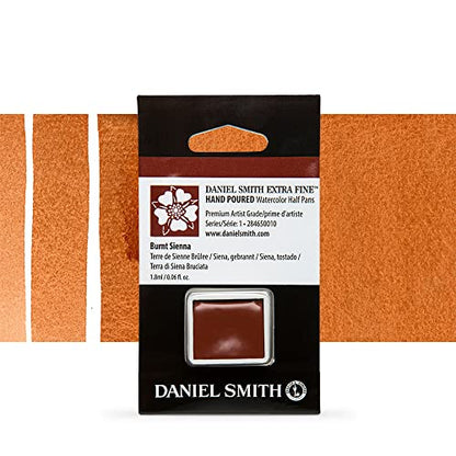 Daniel Smith : Watercolour Paint : Half Pan : Burnt Sienna : Series 1 - color: Burnt Sienna