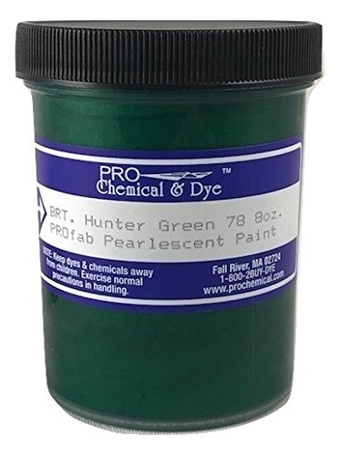 Pearlescent Textile Paint 8 oz. (Hunter Green) - color: Hunter Green