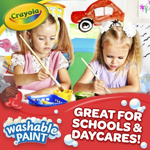 Crayola Washable Paint For Kids - Black (1 Gallon), Kids Arts And Crafts Supplies, Non Toxic, Bulk - color: Black