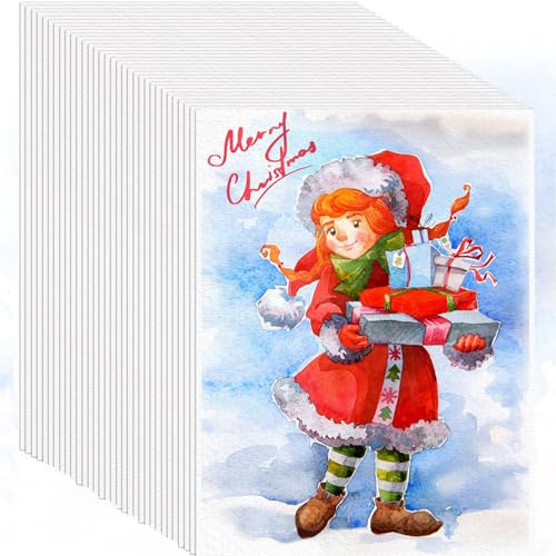 100 Sheets Watercolor Paper, 5"x7" White Water Color Paper Bulk, 140lb/300g Cold Pressed Acid-Free Artist Paper Loose Drawing Paper for Adults Students, Watercolors, Markers, Art Journaling Supplies - size: 5" x 7", 100 sheets, style: loose watercolor dra