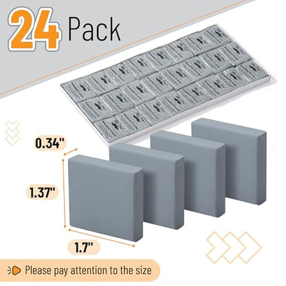 Mr. Pen- Kneaded Erasers, 1.37" x 1.7", 24 Pack, Gray | Soft Moldable Art Erasers for Charcoal, Graphite & Pastel Drawing, Precision Highlighting, Smudge Control - color: Gray, size: 24 Pack, 1.7" x 1.37"