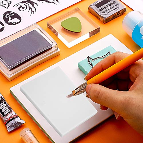 White Craft Foam Block for DIY Rubber Stamping Card Making Scrapbooking Cuttable Lightweight Art Supply - color: White