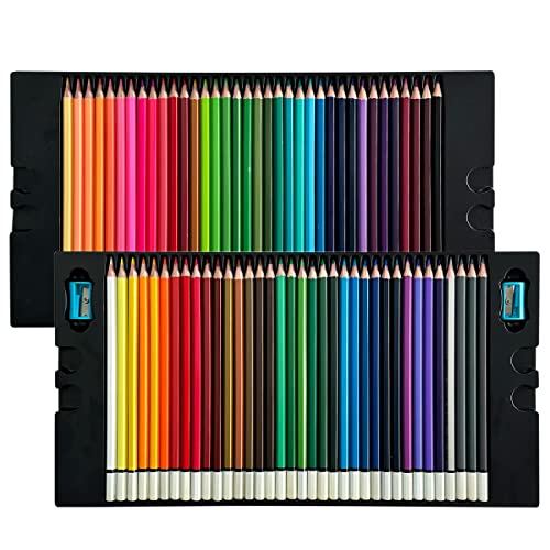 allydrew Premium Colored Pencils for Artists, Soft Core Oil Based Pencils for Sketching and Drawing, 72 Count - color: 72 Count