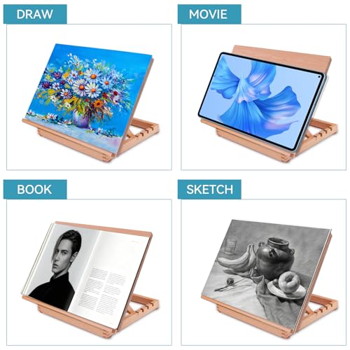 Tabletop Easel A3 Painting Easel with Smooth Surface, Adjustable Angle Art Easel for Artists, Children, Beginners & Student - style: A3 Upgrade
