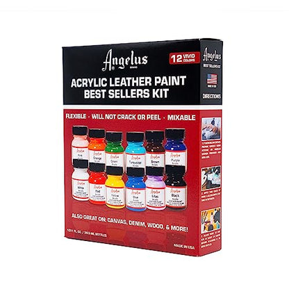 Angelus Acrylic Leather Paint Starter Kit by Angelus
