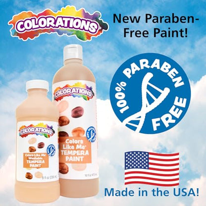 Colorations CMEB Colors Like Me Multicultural Paint, Ebony 16 oz. - color: Ebony