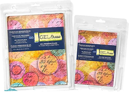 Gelli Plates 8' X 10' + 5' X 7' Gel Press Monoprinting Value Pack - Reusable Gel Printing Plates for Press Art, Card Making, Scrapbooking, Arts and Crafts - size: 8”x10” + 5”x7” Value Pack