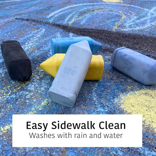 Urban Infant Non-Toxic Sidewalk Chalk for Toddlers and Kids - Washable Outdoor Jumbo Chalk - Starry Night - color: Starry Night