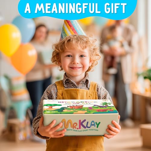 Air Dry Modeling Clay for Kids - Dinosaurs DIY Art and Crafts Modeling Kit with Tools - Interactive Magic Molding Clay - Creative Learning Educational Toys for Kids
