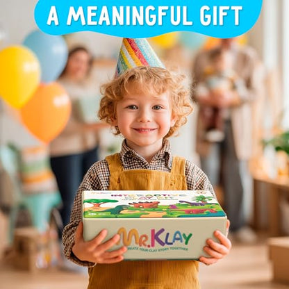 Air Dry Modeling Clay for Kids - Dinosaurs DIY Art and Crafts Modeling Kit with Tools - Interactive Magic Molding Clay - Creative Learning Educational Toys for Kids