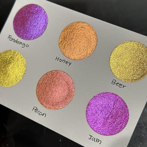 IUILE Handmade Watercolor Paints - Fell In Love Half Pan Set (6 colors) - color: Fell In Love