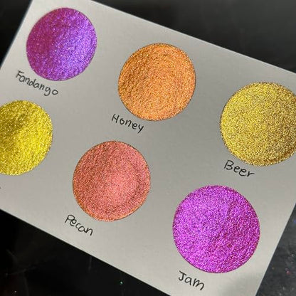 IUILE Handmade Watercolor Paints - Fell In Love Half Pan Set (6 colors) - color: Fell In Love