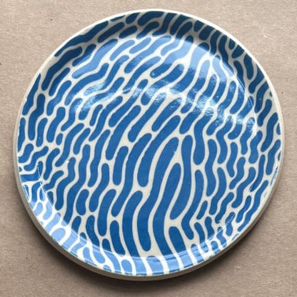 AMACO Ceramic Printing Ink, 8 oz. (236 mL), INK-26 Medium Blue Matte | Cone 05-10 Intermixable Ceramic Printing Ink for Screenprinting, Monoprinting, and More on Bisque and Unfired Clay - color: Ink-26 Medium Blue