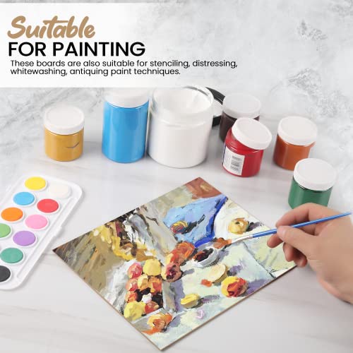 (8-Pack) CalPalmy 8” x 10” MDF Boards - 2mm Thick Boards for Carpentry, Interior Design, Hobby Crafts, and More - with Smooth, Unfinished Sides and Sanded Edges - size: 8 x 10 x 0.08" (8 Pack)