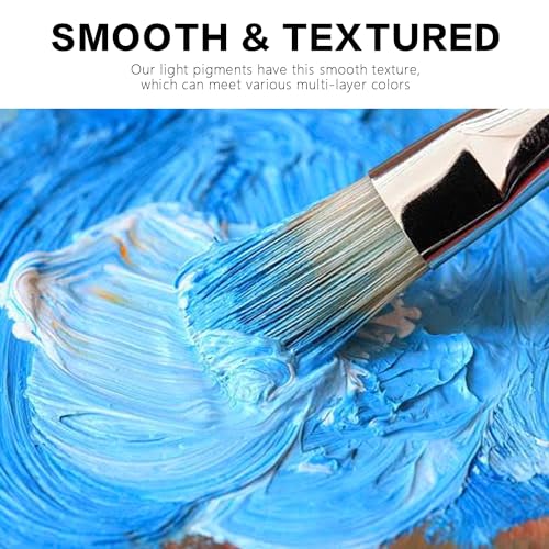 REALART Large Acrylic Paint Set (8.45oz / 250ml) Bulk Acrylic Paint Bulk Art Supplies For Canvas Painting