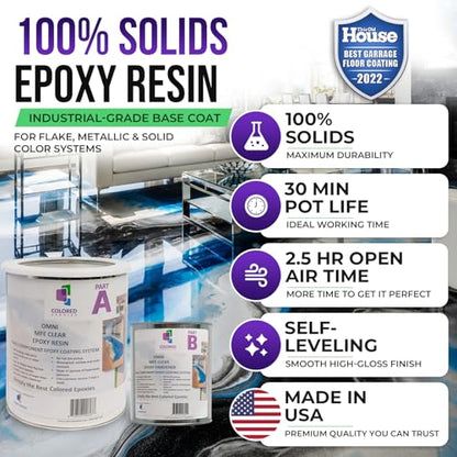 Colored Epoxies 1038 Clear 1.5 Gallon Kit Resin and Hardener - color: Clear, style: 1.5 Gallon