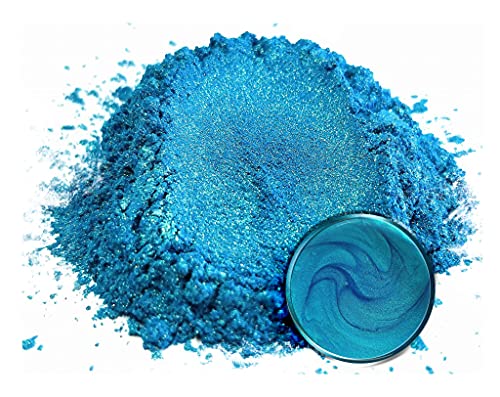 Eye Candy Premium Mica Powder Pigment “Sora-IRO Blue” (50g) Multipurpose DIY Arts and Crafts Additive | Woodworking, Epoxy, Resin, Paint, Soap, Nail Polish, Lip Balm (Sora-IRO Blue, 50G)