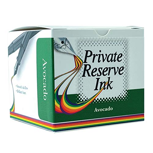 Private Reserve Premium Fountain Pen Ink, 60ml Bottle, Avocado | Premium fountain pen ink with smooth flow, rich color, and reliable everyday writing performance. - color: Avocado