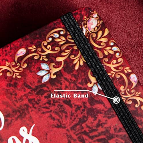 B5 Hardcover Journal for Women & Men -Butterfly Aesthetic Lined Notebook | 192 Pages Thick 80gsm Paper Writing Journal for Office, School, Travel Notes & Gift-9" x 6.9 - color: Red