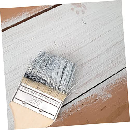 5pcs Oil Paint Brush Fine Detail Set Bristle Brush Set for Oil Painting Wooden Handle Paint for Furniture Watercolor Painting