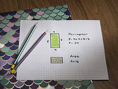Bienfang Designer Grid Paper Pad, 4x4 Cross Section, 11 x 17 inches, 50 Sheets - color: 4x4 Cross Section, size: 11 x 17