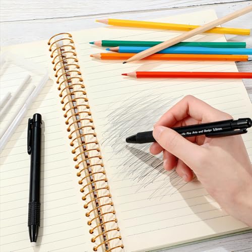 Eersida Retractable Eraser and Refill Mechanical 3.8 mm Pen Style Art Erasers for Artists Drawing Painting, Students Teacher Adult Office School Family(2 Packs)