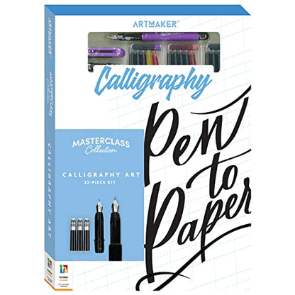 Art Maker Masterclass Collection: Calligraphy Art Kit - Beginner to Advanced Calligraphy - Calligraphy Guide - Calligraphy Equipment - Craft Kits - Arts and Craft for Adults - style: Calligraphy