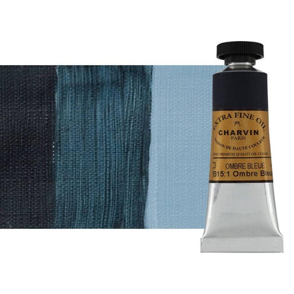 Charvin Extra Fine Oil Paint, Blue Shadow 20 ml - Triple-Milled, Rich Texture, Poppy Oil-Based, Light-Fast, Handmade, Archival Quality - color: Blue Shadow, size: 0.68 Fl Oz (Pack of 1)