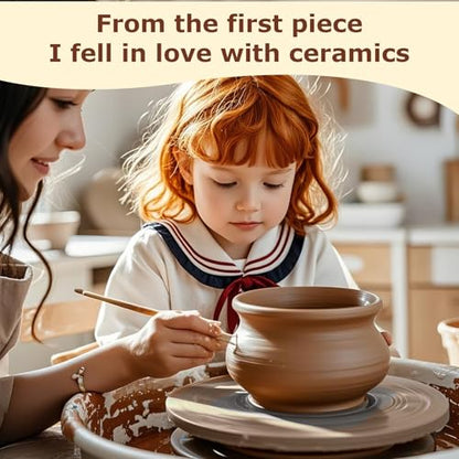 VFIUME 12" PVC Plastic Pottery Wheel Bat System with 6 Replaceable 1.5mm Aluminum Alloy Plates, 2 Sets Fixing Screws & Anti-Vibration Pads for Ceramic Artists, Potters, Clay Throwing