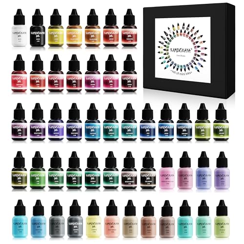 KAMENSKAYA Alcohol Ink Set - 50 'Mini' Alcohol Inks - 0.17 fl oz (5 ml) Each