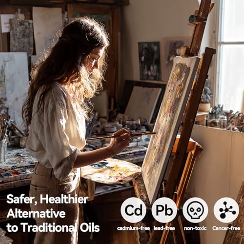 PHOENIX Dioxazine Purple Oil Paint - 40ml / 1.35 Fl oz. Single Tube - Artist Quality Oil Based Paint for Professionals - color: Dioxazine Purple
