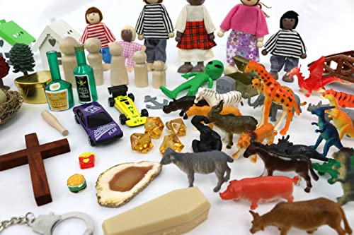 Sandtray Play Therapy Basic Starter Kit - 100+ Pieces