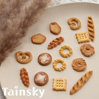TAINSKY 16-Shape Bread Clay Cutters for Earrings & Snacks, Polymer Jewelry Design
