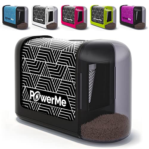 Battery-Operated Electric Pencil Sharpener for Kids, School, Home, Office - for No. 2 Pencils and Colored Pencils - color: Black