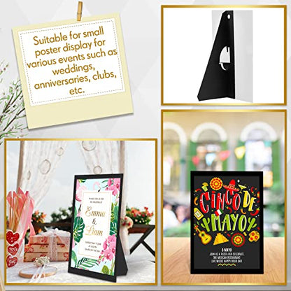 Marspark Poster Stand Self Stick Easel Back Poster Board Stand Convenient Peel and Stick Self Adhesive Easels Display Cardboard Sign (15 Inch,Black,12 Pack) - color: Black, size: 15 Inch