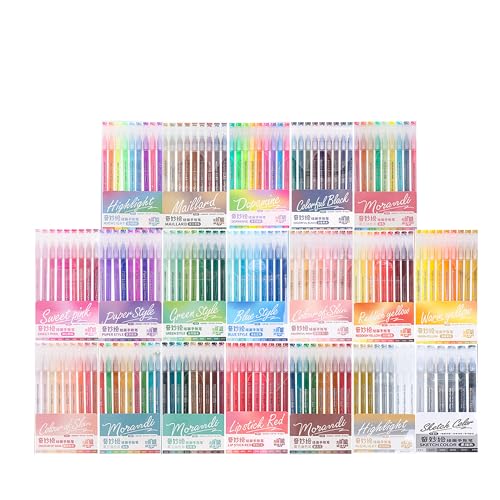 162 Colors 0.6mm Gel Pen Drawing Set Suitable for Adult Writing, Painting, Coloring, Card Making and Student Supplies