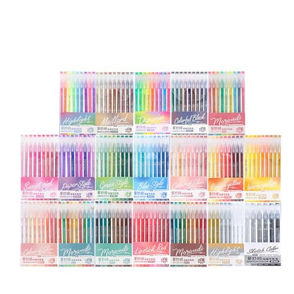 162 Colors 0.6mm Gel Pen Drawing Set Suitable for Adult Writing, Painting, Coloring, Card Making and Student Supplies