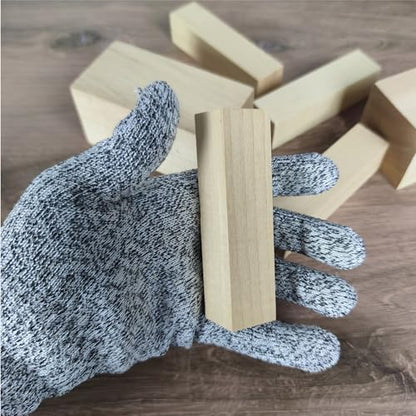 Ninekong 9PCS Basswood Carving Blocks with 2 Sizes，Whittling Wood Carving Kit,Soft Basswood for Carving(4"x1"x1",4"x2"x2") - size: 9 pieces in 2 size