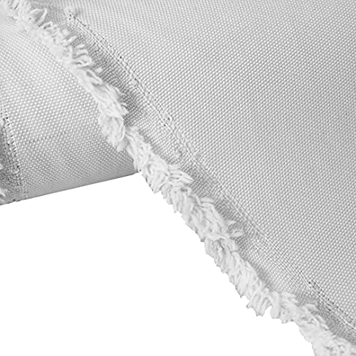 Mybecca Canvas Marine Fabric 600 Denier Indoor/Outdoor White 1 Yard (36" x 56")(Cut Separate by Yard for Prime Orders)(3 ' x 4.7')
