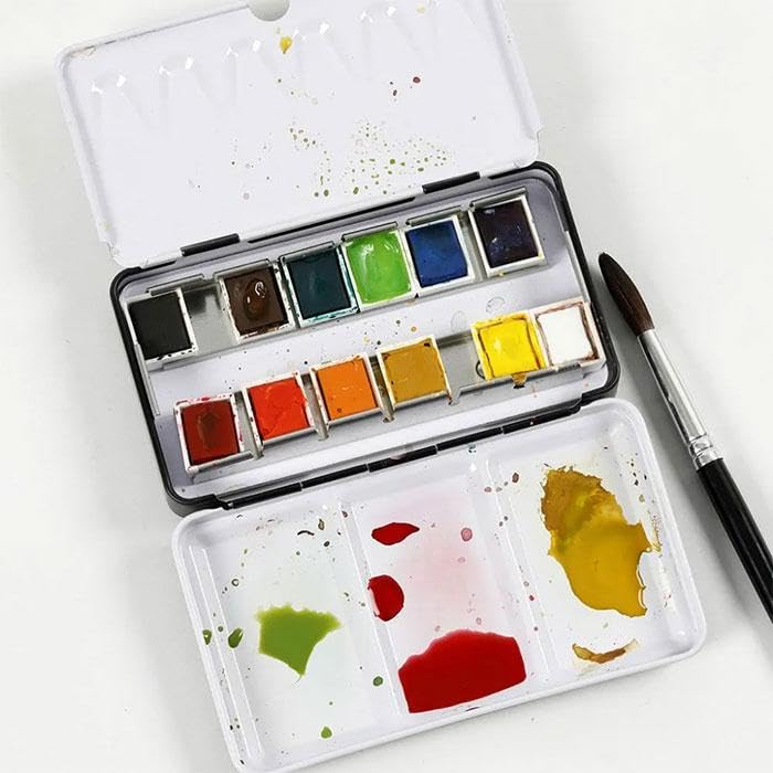 Pigment Art Proff Watercolour Pans, Standard Colours, One Size