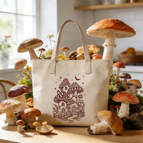 2 Pcs Mushroom Silk Screen Stencil, Whimsical Mushroom Self-Adhesive Reusable Silk Screen Printing Stencils Templates for Painting on Wood, T-Shirt, Fabric, Wall, Home Craft Decor - style: Mushrooms