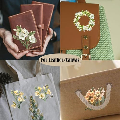 ZMRU 24 Sheets of Watercolor Style Rub on Transfers for Crafts - Perfect for Glass, Porcelain, Leather, Canvas, and Fabric Projects - IOD Transfers Included,3 * 3inch (Lily Magnolia) - style: Lily Magnolia