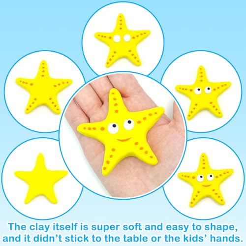 LanMa Air Dry Clay Kit for Kids, 12 Pack Sea Animal Air-Dry Art Kits with Ultra Light & Soft Modeling Clay, Instructions, Sculpting Tools, Christmas Birthday Gifts for Boys Girls - color: Sea Animals