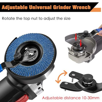 11PCS Wood Carving Disc Set for 4" or 4 1/2" Angle Grinder, Stump Tool Grinding Wheel Disc with 5/8" Adapter Ring, Woodworking Grinder Attachment for Cutting Shaping Carving Sanding Polishing
